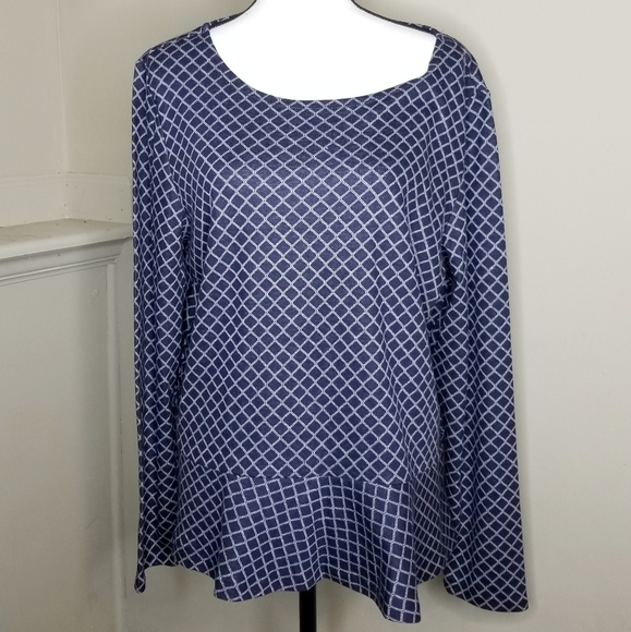 Talbots Tops - TALBOTS LONG SLEEVE CREWNECK BLOUSE NWOT
